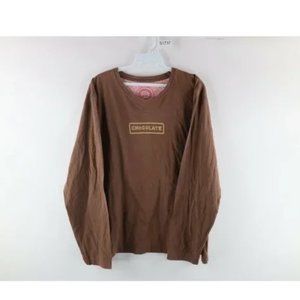 XL Life is Good Chocolate Long Sleeve